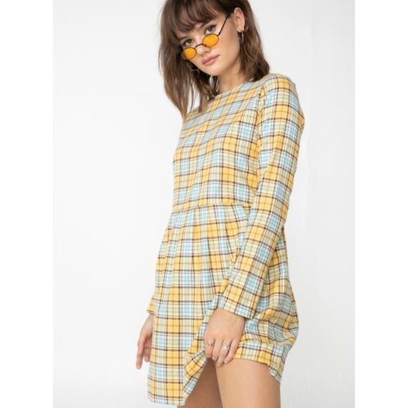 Dolls Kill Dresses & Skirts - Daisy Street 'Sunny Plaid' dress